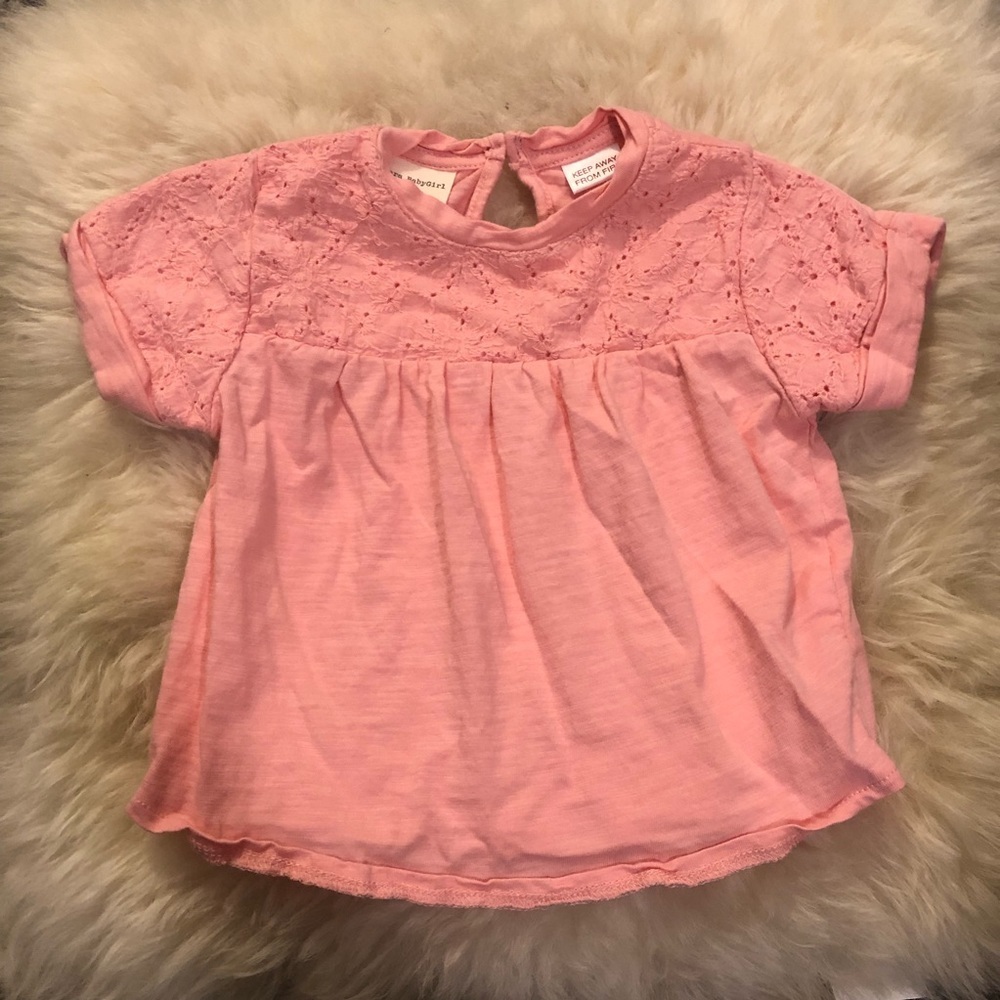 Zara Eyelet Top